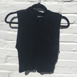 American Apparel Mock Neck Crop Sweater